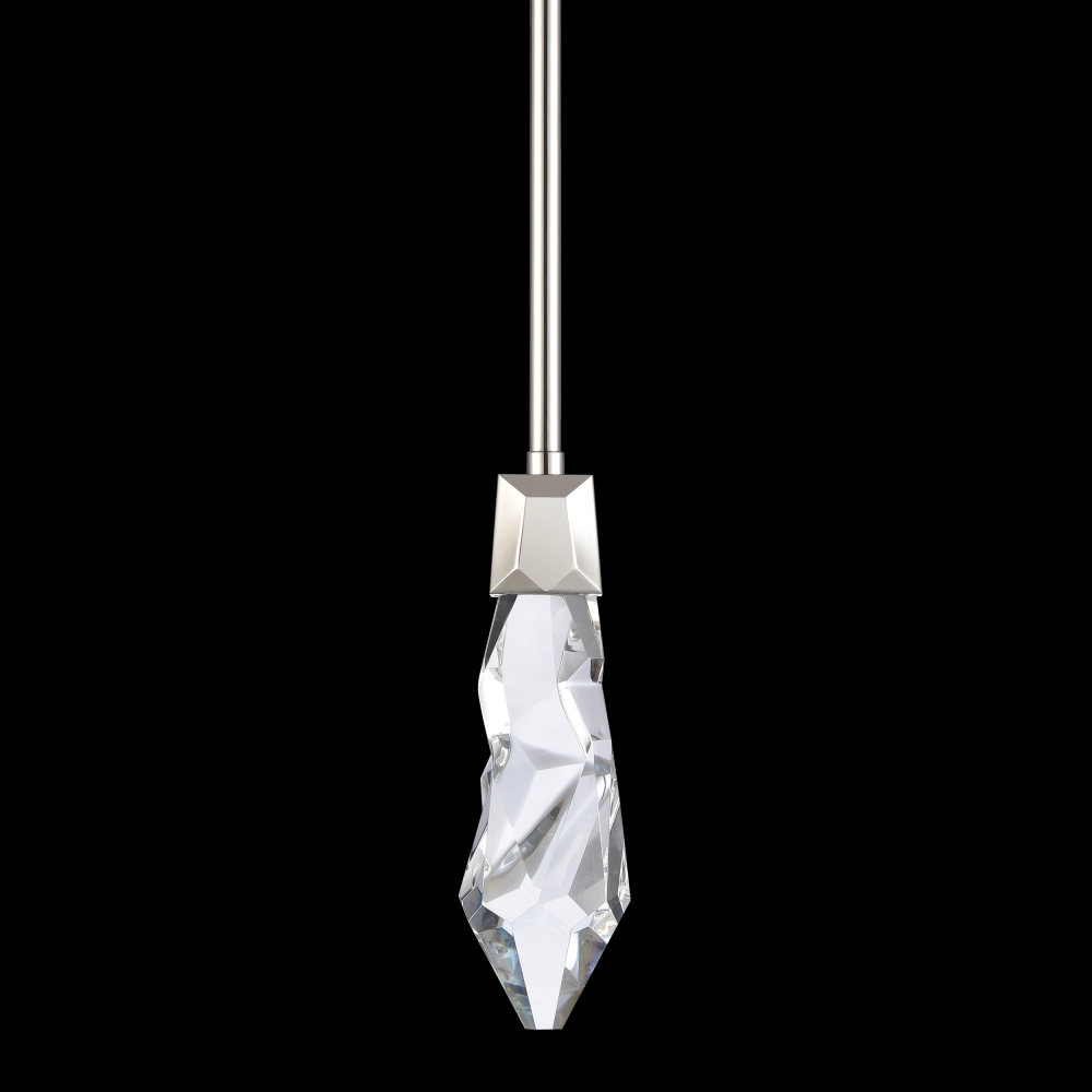 LED 3CCT Inimitable Crafted Crystal Polished Nickel Mini-Pendant