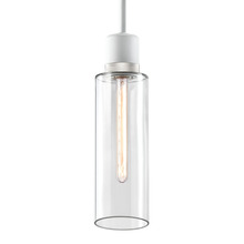 ZEEV Lighting P11706-E26-MW-K-PN-G15 - Zigrina 18" Glass Drum E26 Pendant in White with Knurled Ring in Nickel