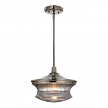 ZEEV Lighting P30045-1-BN - 1-Light 12" Single Pendant