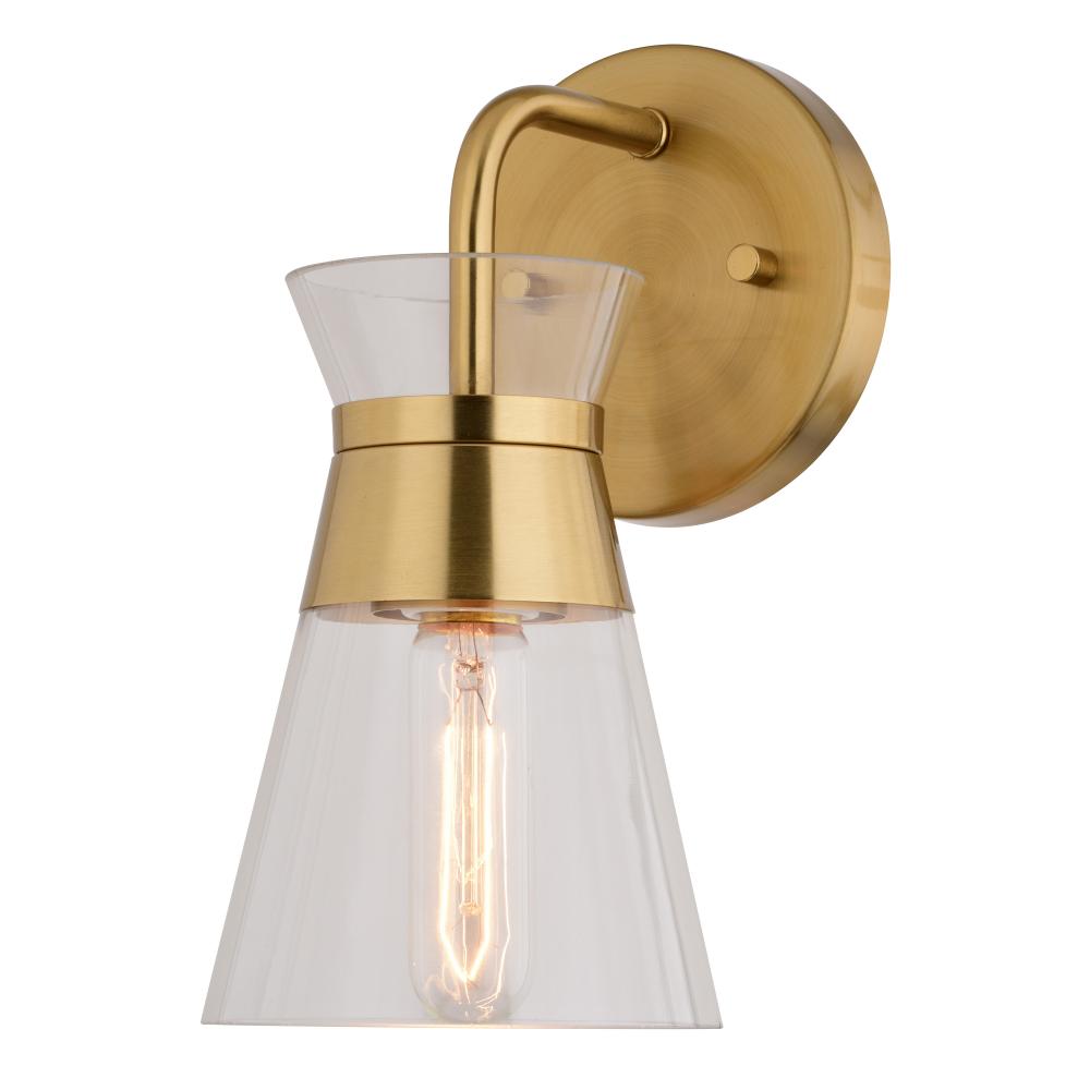 Harper 1 Light Wall Light Natural Brass