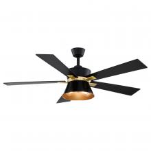 Vaxcel International F0126 - Scottsdale 52-in Ceiling Fan Black and Gold