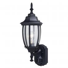 Vaxcel International T0734 - Rogers Park Dualux 6.5-n. Outdoor Motion Sensor Wall Light Textured Black