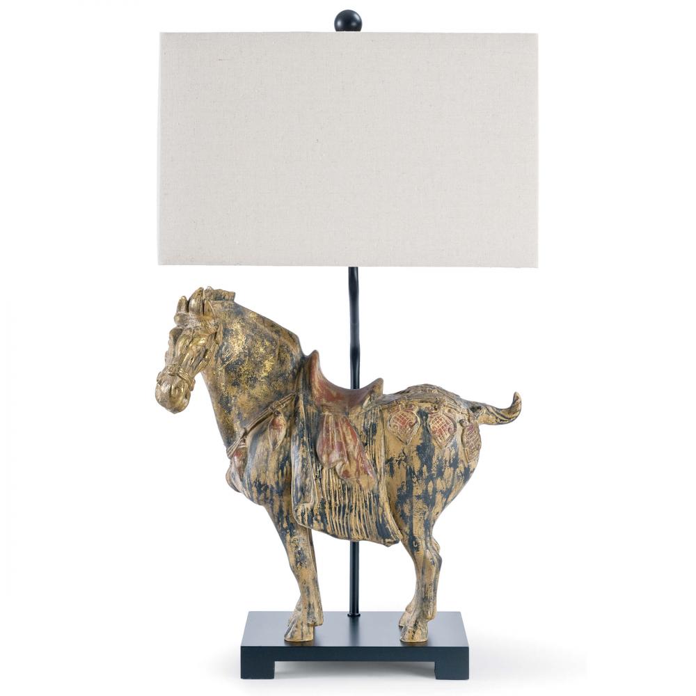 Regina Andrew Dynasty Horse Table Lamp Pair