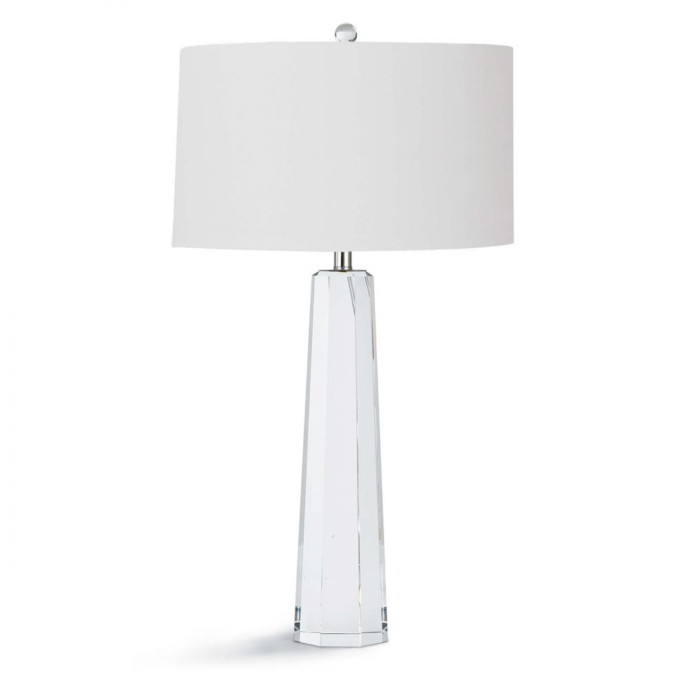 Regina Andrew Tapered Hex Crystal Table Lamp