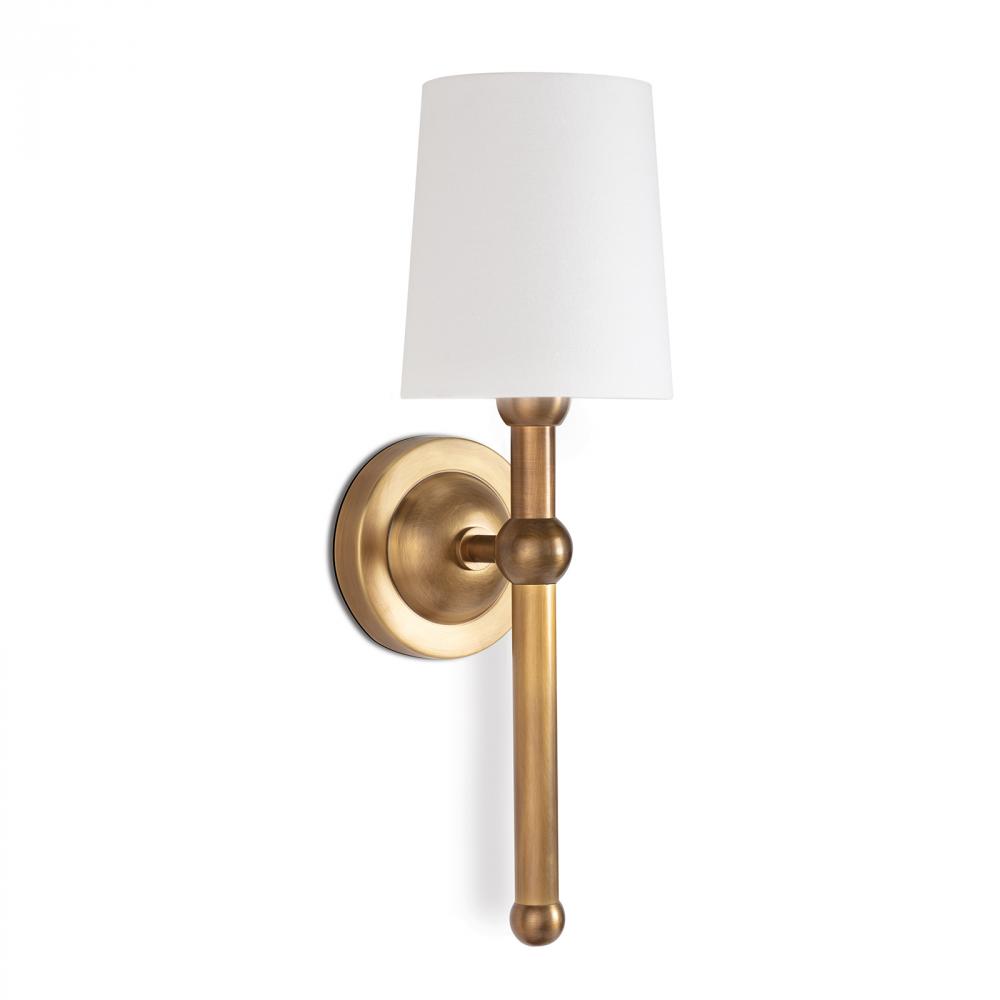 Regina Andrew Jameson Sconce (Natural Brass)