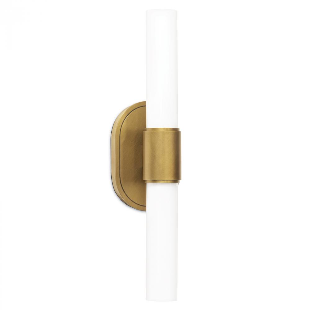 Regina Andrew Dixon Sconce Double (Natural Brass