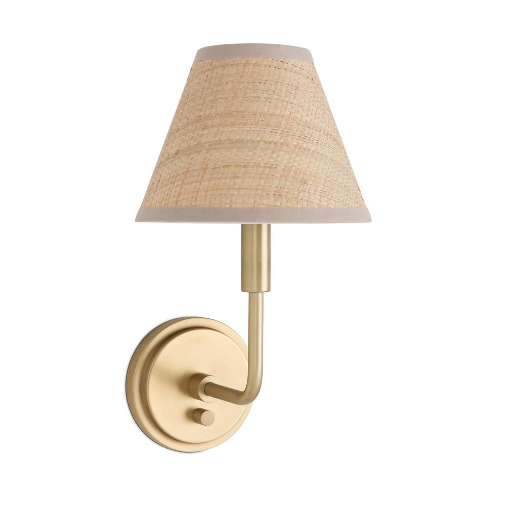 Regina Andrew Polly Sconce Single (Natural Brass