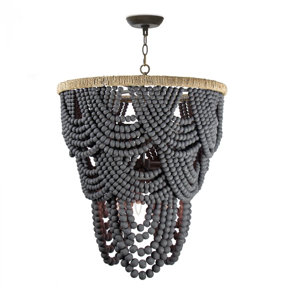 Southern Living Lorelei Wood Bead Chandelier