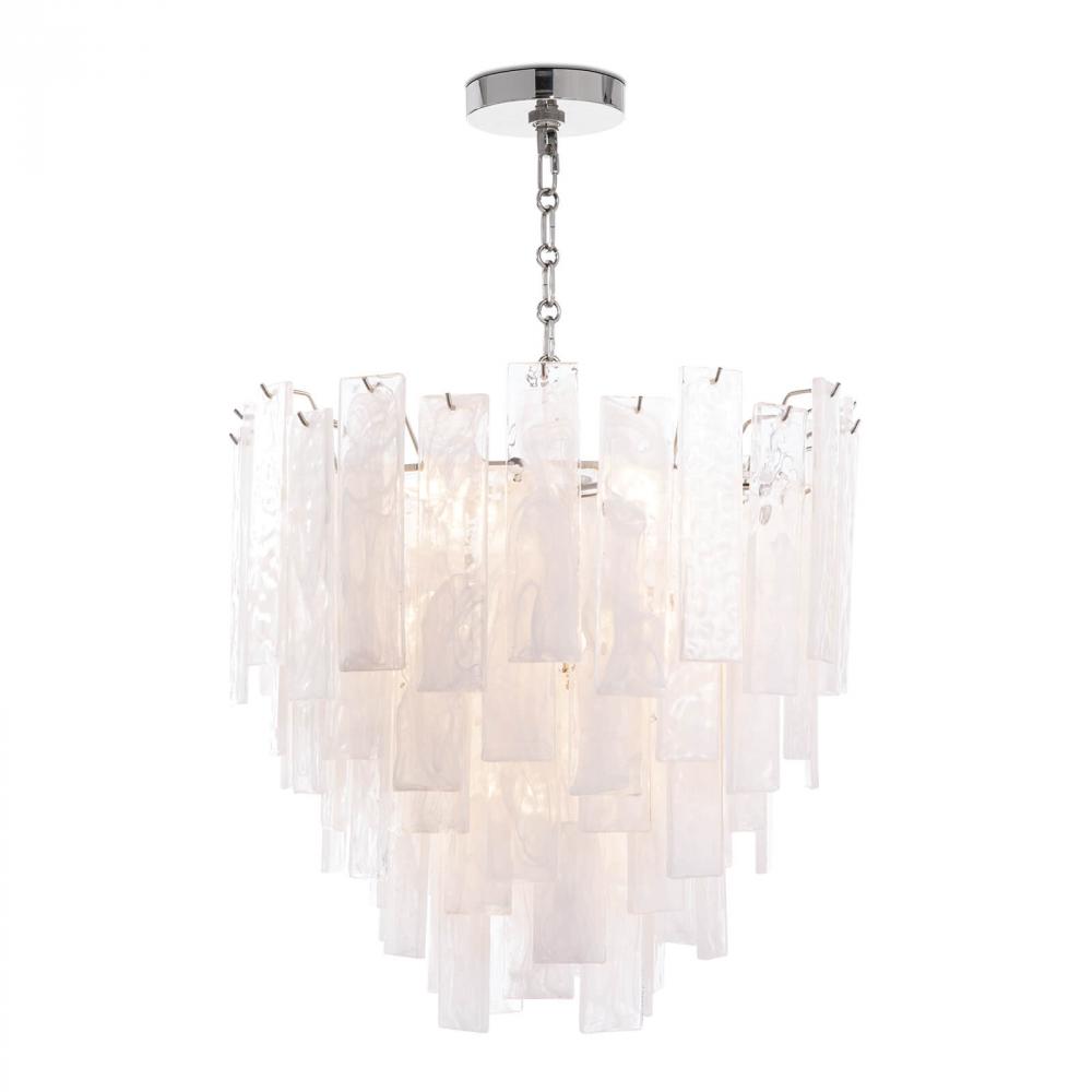 Regina Andrew Glacier Chandelier Small (Polished Nickel)