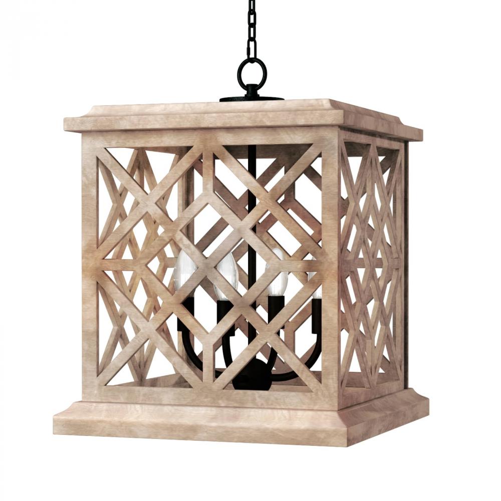 Coastal Living Chatham Wood Lantern (Natural)