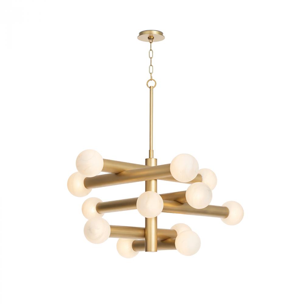 Regina Andrew Dion Chandelier (Natural Brass)