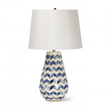 Regina Andrew 13-1463BL - Coastal Living Cassia Chevron Table Lamp (Blue)