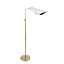 Regina Andrew 14-1067WTNB - Regina Andrew Vest Floor Lamp (White and Natural Brass)