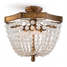 Regina Andrew 16-1164 - Regina Andrew Frosted Crystal Bead Semi Flush Mo