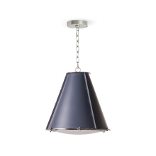 Regina Andrew 16-1220BLUPN - Regina Andrew French Maid Chandelier Small (Blue and Polished Nickel)