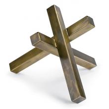 Regina Andrew 20-1073BRS - Regina Andrew Intersecting Sculpture (Brass)