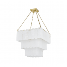 Hudson Valley 7433-AGB - MOISSANITE CHANDELIER