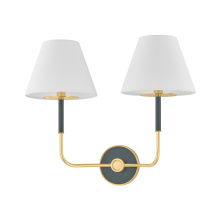 Hudson Valley MDS2201-AGB/SSG - Wedgewood Wall Sconce