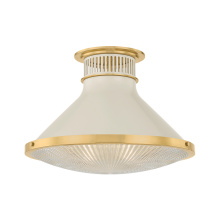 Hudson Valley MDS2403-AGB/OW - Highclere Flush Mount