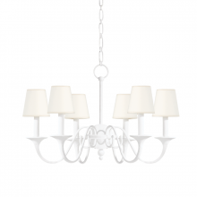 Hudson Valley MDS432-WP - 6 LIGHT CHANDELIER