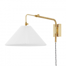 Hudson Valley MDS510-AGB - Dorset Plug-in Sconce