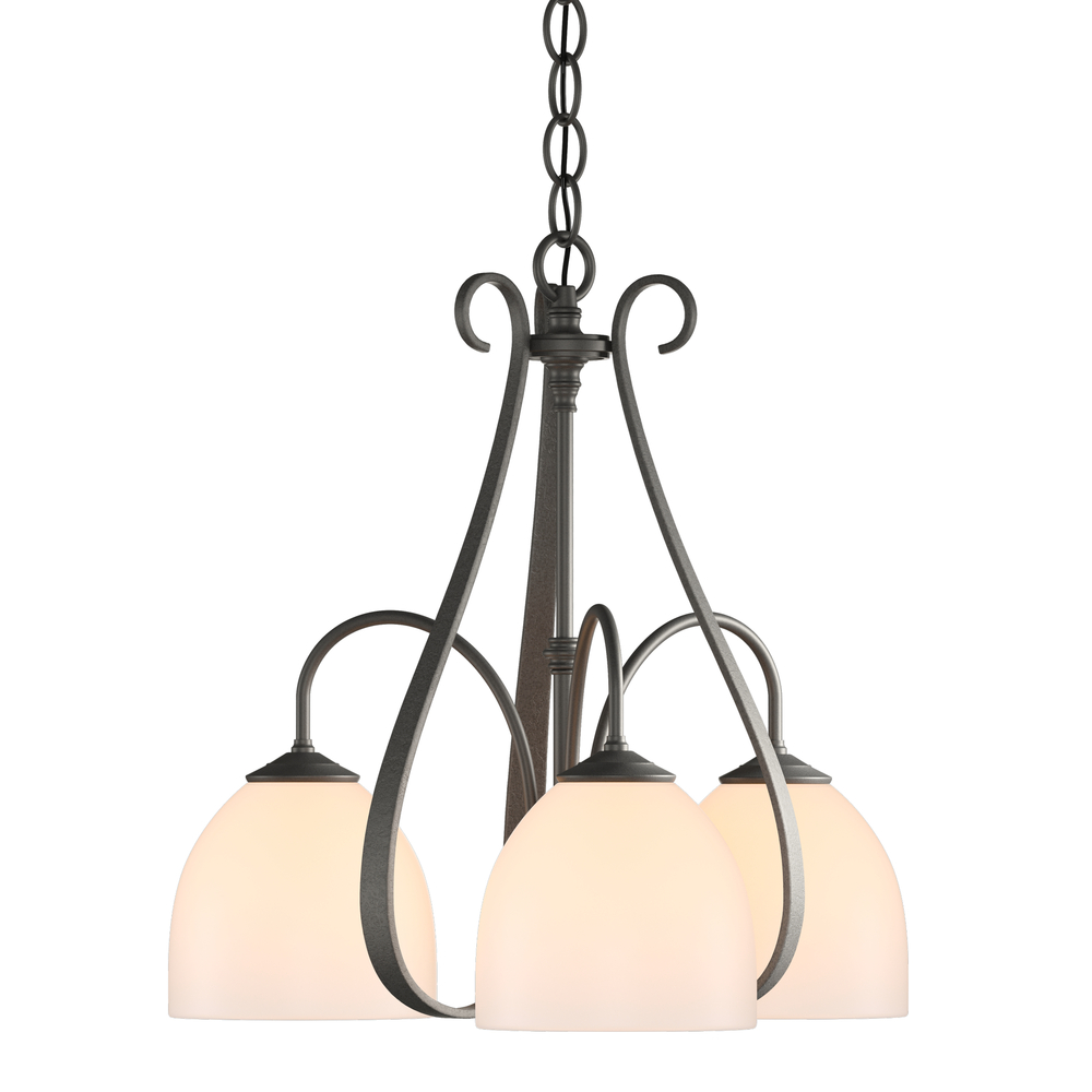 Sweeping Taper 3 Arm Chandelier