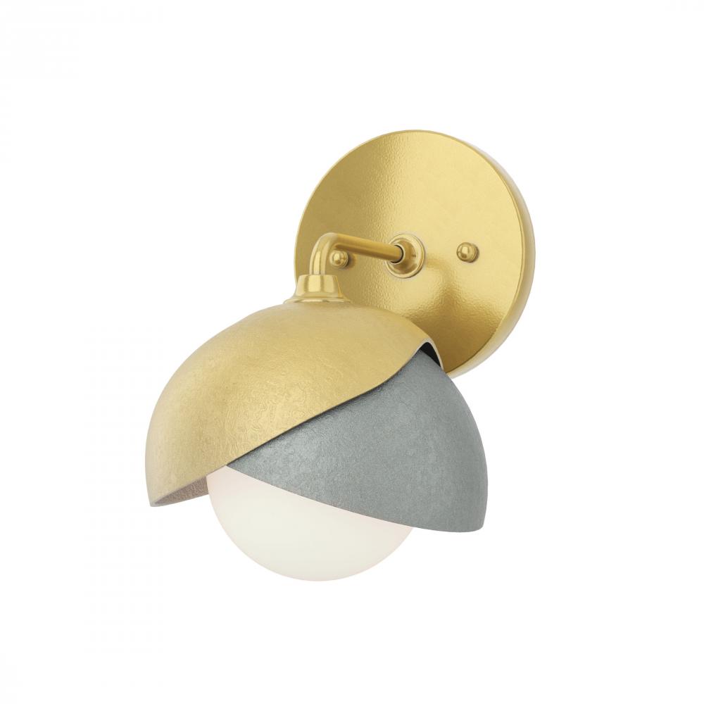 Brooklyn 1-Light Double Shade Bath Sconce