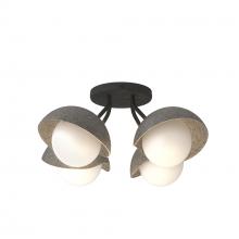 Hubbardton Forge 121375-SKT-10-20-GG0711 - Brooklyn 4-Light Single Shade Semi-Flush