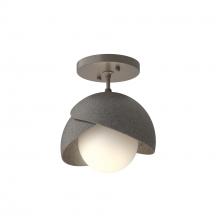 Hubbardton Forge 121377-SKT-07-20-GG0711 - Brooklyn 1-Light Double Shade Semi-Flush