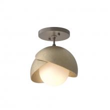 Hubbardton Forge 121377-SKT-07-84-GG0711 - Brooklyn 1-Light Double Shade Semi-Flush