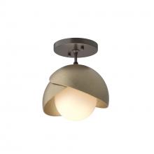 Hubbardton Forge 121377-SKT-14-84-GG0711 - Brooklyn 1-Light Double Shade Semi-Flush