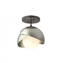 Hubbardton Forge 121377-SKT-14-85-GG0711 - Brooklyn 1-Light Double Shade Semi-Flush