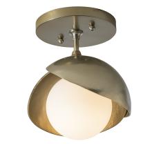 Hubbardton Forge 121377-SKT-86-86-GG0711 - Brooklyn 1-Light Double Shade Semi-Flush