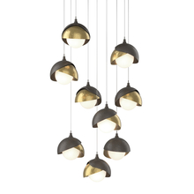 Hubbardton Forge 131105-SKT-LONG-07-86-GG0711 - Brooklyn 9-Light Double Shade Pendant