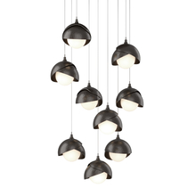 Hubbardton Forge 131105-SKT-LONG-14-14-GG0711 - Brooklyn 9-Light Double Shade Pendant