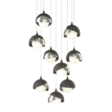 Hubbardton Forge 131105-SKT-LONG-20-85-GG0711 - Brooklyn 9-Light Double Shade Pendant