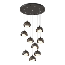 Hubbardton Forge 131105-SKT-STND-14-05-GG0711 - Brooklyn 9-Light Double Shade Pendant