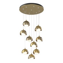 Hubbardton Forge 131105-SKT-STND-86-84-GG0711 - Brooklyn 9-Light Double Shade Pendant