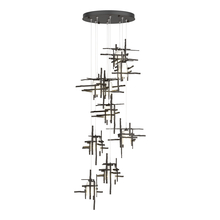 Hubbardton Forge 131109-SKT-STND-14-YC0305 - Tura 9-Light Frosted Glass Pendant