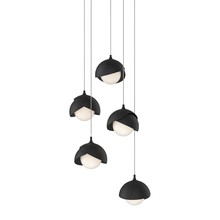 Hubbardton Forge 131125-SKT-LONG-10-10-GG0711 - Brooklyn 5-Light Double Shade Pendant