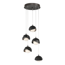 Hubbardton Forge 131125-SKT-STND-89-10-GG0711 - Brooklyn 5-Light Double Shade Pendant