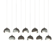 Hubbardton Forge 131205-SKT-LONG-07-82-GG0711 - Brooklyn 10-Light Double Shade Pendant