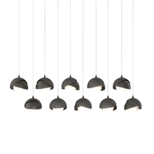 Hubbardton Forge 131205-SKT-LONG-20-14-GG0711 - Brooklyn 10-Light Double Shade Pendant