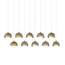 Hubbardton Forge 131205-SKT-LONG-84-86-GG0711 - Brooklyn 10-Light Double Shade Pendant