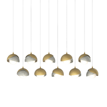 Hubbardton Forge 131205-SKT-LONG-86-85-GG0711 - Brooklyn 10-Light Double Shade Pendant