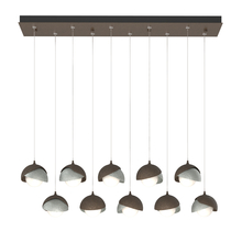 Hubbardton Forge 131205-SKT-STND-05-82-GG0711 - Brooklyn 10-Light Double Shade Pendant