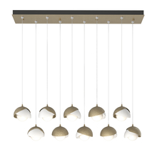 Hubbardton Forge 131205-SKT-STND-84-02-GG0711 - Brooklyn 10-Light Double Shade Pendant