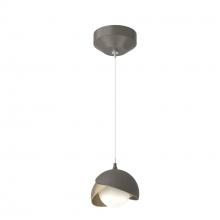 Hubbardton Forge 161183-SKT-STND-07-84-GG0711 - Brooklyn Double Shade Low Voltage Mini Pendant