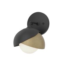 Hubbardton Forge 201374-SKT-10-84-GG0711 - Brooklyn 1-Light Double Shade Bath Sconce