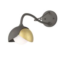 Hubbardton Forge 201377-SKT-07-86-GG0711 - Brooklyn 1-Light Double Shade Long-Arm Sconce